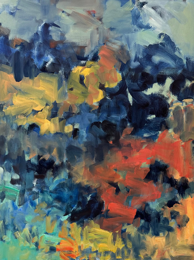 IMG_5535. cumulonimbus, oil on canvas, 40" x 30" by Susan Horn