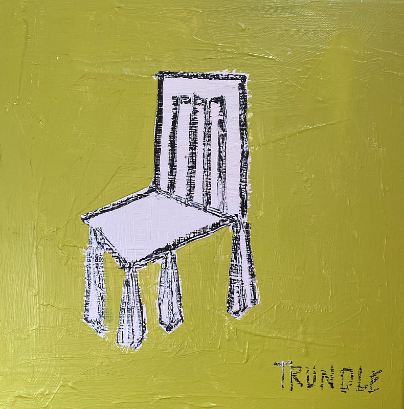 Acrylic painting Chairy-Oh Baby by Sarah Trundle
