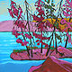 Painting Booth Lake by Gordon Sellen
