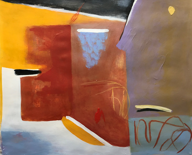 Acrylic painting Asta Dale 2023 Affability by Almut Dale