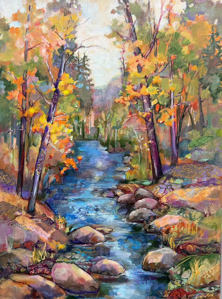 Mixed Media Landscapes - Marty Husted Contemporary Paintings