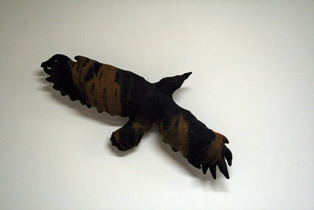 "Raven I" sculpture, inspired and based on the previous photo by Belinda Harrow