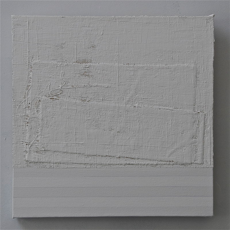 Acrylic painting WHITE: 2009. 20&quot; x 20&quot; by John Turner