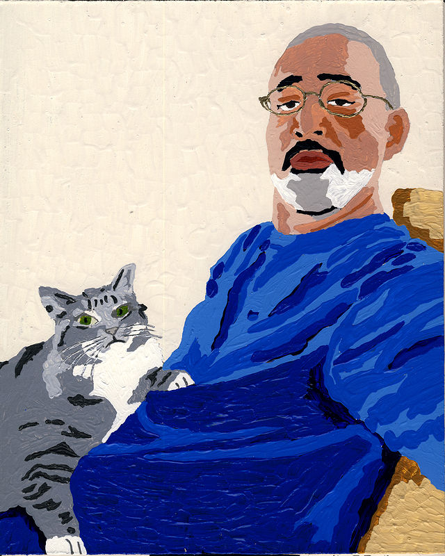 Acrylic painting Swinton Scott by Phil Cummings