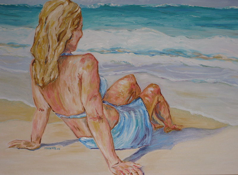 Viera at the beach by Michelle Marcotte