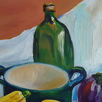 Oil painting Ratatouille by Michelle Marcotte