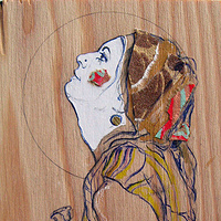 Mixed-media artwork Artifice Study II by Liza Montgomery