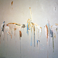 Oil painting large drip painting by Gary Eleinko