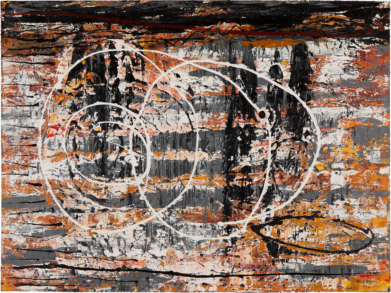 Acrylic painting Orbit     30x40    $2200.00 by Edward Bock