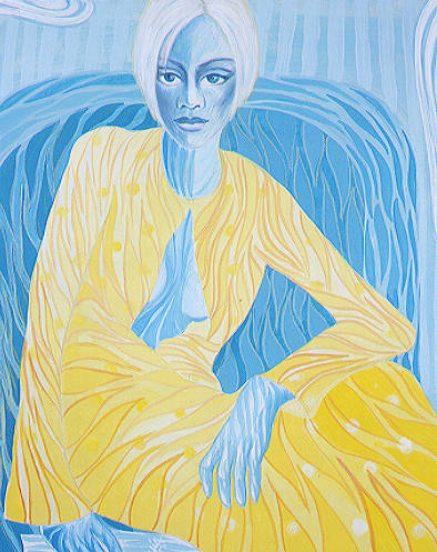 Blank Mood 31'X24' by Chía Ortegón