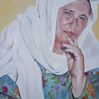 Oil painting patriarch by Timothy Innamorato