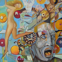 Oil painting Watch Out by Timothy Innamorato