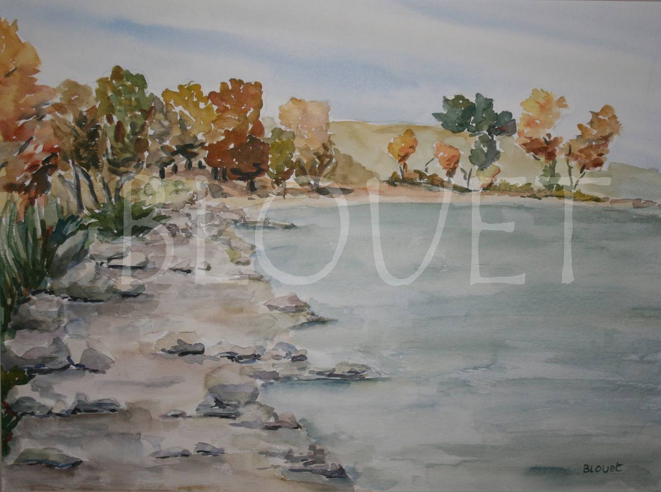 Watercolor Beach in Cherry Creek by Sophie Dassonville