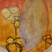 Acrylic painting Yellow by Linda Henningson